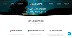 Desktop Screenshot of daisoras.lt